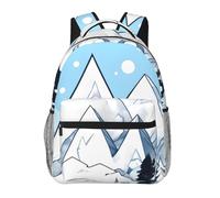 chenfandi Mochila de viaje de montaña con tapa de nieve, mochila casual ligera, unisex, adecuada para la escuela, el estudio y los viajes.