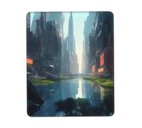 chenfandi The City On The Watermouse Pad - Alfombrilla de mouse para computadora con base de goma antideslizante para oficina, juegos, aprendizaje, 7.9 x 9.5 pulgadas.