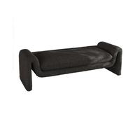 CHENGAIJIAN Banco de Cama Taburete de Extremo de Cama de Estilo de Mediana Edad, guardarropa, Banco Largo, sofá de Dormitorio, sofá Retro Simple(Black,180cm)