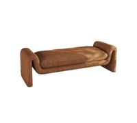 CHENGAIJIAN Banco de Cama Taburete de Extremo de Cama de Estilo de Mediana Edad, guardarropa, Banco Largo, sofá de Dormitorio, sofá Retro Simple(Orange,150cm)