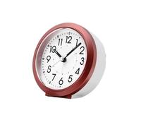 CHENGAIJIAN Despertador Reloj Despertador de Escritorio, Reloj de Asiento Que Brilla en la Oscuridad, silencioso, Alarma for Dormitorio, Uso for Estudiantes, Despierta a los Dioses(Red/White)