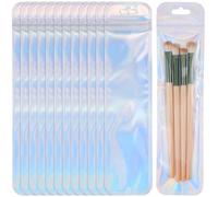 ChengChengJin 100 bolsas holográficas autosellantes para bolígrafos, joyas, cosméticos y suministros para pequeñas empresas