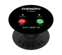 Chengdu está Llamando y Debo IR a China Viajando PopSockets PopGrip Adhesivo