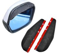 CHENGJIANSHANGMAO 2 Piezas Espejo Retrovisor Protector de Lluvia para Lexus RX II 400h 4WD 2003-2009/RX V 2022, Fibra de Carbono Espejo Retrovisor Visera Automóviles Accesorios