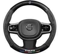 CHENGJIANSHANGMAO Funda Volante Cuero para Volvo V40 Cross Country 2013-2016, Antideslizante Funda Volante Coche Accesorios Coches Interior Decoracion Cubierta