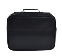 Chenglanhsjg Bolsa de documento de Fireproof - Organizador de Archivos portátiles, Estuche de Almacenamiento de Gran Capacidad con Bloqueo (Negro)