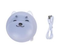 Chenglanhsjg Proyector de perro, lámpara de noche con patrón giratorio, luz LED de estrella, portátil, linda lámpara de noche para dormitorio (Blanca)