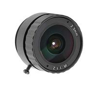 chengong Cámara Imagen HD Lente CCTV Alta definición Fija Fija Lente CS Fija sin Zoom de 2,5 mm para CCTV DSLR Parasol extraíble