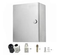 CHENGPI Caja de Conexiones Externa de Acero Inoxidable,Caja Electrica Exterior,Caja estanca,Caja de Proyecto de Pared Electrónica con Placa de Montaje Aislada| 25x20x12CM