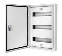 CHENGPI Caja de fusibles, 3 filas, 36 Pole, IP40 - Armario de Distribución Carcasa, Cuadro Electrico Superficie, Caja de Distribución con puerta para instalación en local seco