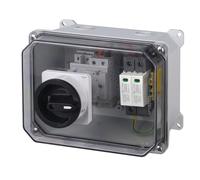 CHENGPI Caja Distribucion Electrica con Interruptor de Conversión, Cuadro Electrico Superficie con Protección contra Sobretensiones 600V, Caja de Distribución de Montaje en Superficie, Estanca IP67