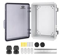 CHENGPI Caja Distribución Eléctrica IP65, Registro ABS, Empalmes, Interruptor De Cableado, Plástico De Bricolaje, 250×350×150MM