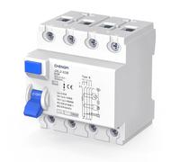 CHENGPI Interruptor Diferencial, Interruptor FI, Tipo B 63A, 30mA, 4P, Interruptor Diferencial Auto Rearmable, Interruptor Diferencial Rearme Automatico