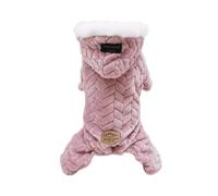 chengshao Mono cálido de Invierno for Perros, Ropa a Prueba Viento for pequeños, Chaqueta for Chihuahua, Disfraces Yorkie, Abrigo Shih Tzu, Trajes for caniche(Pink,XXL)