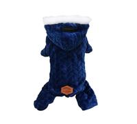 chengshao Mono cálido de Invierno for Perros, Ropa a Prueba Viento for pequeños, Chaqueta for Chihuahua, Disfraces Yorkie, Abrigo Shih Tzu, Trajes for caniche(Blue,S)
