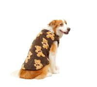 chengshao Ropa de Invierno for Cachorros XS-9XL a la Moda, suéter con patrón Oso Bonito for Perros, Chaleco cálido Lana, Suministros for Mascotas, Regalo Año Nuevo Pitbull(Coffee,7XL)
