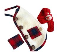 chengshao Ropa de Invierno for Perros 2025, cárdigan, Abrigo for Mascotas, Chaqueta for Gatos, Chaleco for Chihuahua, Bulldog francés, Ropa navideña, Disfraz for Cachorros(White and Scarf,XL)