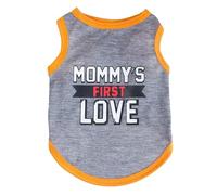 chengshao Ropa de Verano algodón for Gatos Sphynx, Ropa con Estampado Letras, Chaleco for Mascotas, Camisa for, Gotas, Gatitos, Camisas Garfield, for Mascotas(Grey Love,S-Advise 1.2-2.5kg)