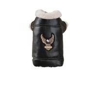 chengshao Ropa for Mascotas, Chaqueta cálida de Invierno y otoño, suéter Lana a la Moda for Perros pequeños, Abrigo Cuero Genial for Cachorros, caniche Yorkshire maltés(XL(4.5kg-5.5kg))
