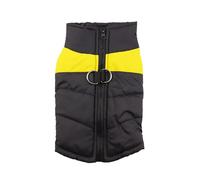 chengshao S-7XL Abrigo for Mascotas, Chaqueta con Hebilla for Perros pequeños y Grandes, Ropa cálida de Invierno for, Golden Retriever Bulldog Mascotas(Yellow,L-Suit 4.0-5.5kg)