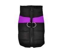 chengshao S-7XL Abrigo for Mascotas, Chaqueta con Hebilla for Perros pequeños y Grandes, Ropa cálida de Invierno for, Golden Retriever Bulldog Mascotas(Purple,6XL-Suit 30-39kg)