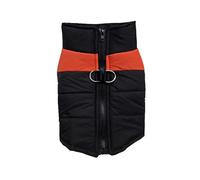 chengshao S-7XL Abrigo for Mascotas, Chaqueta con Hebilla for Perros pequeños y Grandes, Ropa cálida de Invierno for, Golden Retriever Bulldog Mascotas(Orange,4XL-Suit 14-20kg)