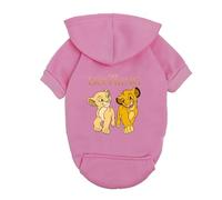 chengshao Sudadera con Capucha for Perro del Rey León: Adorable suéter de Simba y Nala for Perros pequeños, Ropa Forro Polar Azul for Mascotas(5,XL 4.2-6KG)