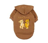 chengshao Sudadera con Capucha for Perro del Rey León: Adorable suéter de Simba y Nala for Perros pequeños, Ropa Forro Polar Azul for Mascotas(4,L 3-4.2KG)