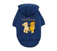 chengshao Sudadera con Capucha for Perro del Rey León: Adorable suéter de Simba y Nala for Perros pequeños, Ropa Forro Polar Azul for Mascotas(1,M 2-3KG)