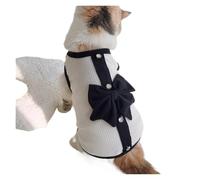 chengshao Vestido de Verano for Perro, Chaleco a Rayas, Ropa Lujo con Lazo, Chihuahua, Bichon, Bulldog Francés, Camiseta for Mascota, Falda for Cachorro y Gatito(T-Shirt 1,L)