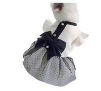 chengshao Vestido de Verano for Perro, Chaleco a Rayas, Ropa Lujo con Lazo, Chihuahua, Bichon, Bulldog Francés, Camiseta for Mascota, Falda for Cachorro y Gatito(Dress 1,L)