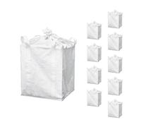 CHenGuang FIBC Bolsa a granel, bolsa de una tonelada, 35 pulgadas de largo x 35 pulgadas de ancho x 43 pulgadas de alto, 2200 libras de peso, parte inferior plana con parte superior de lona de fondo
