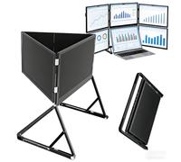 chengxiaorui Monitor Triple portátil para portátil, Extensor de Pantalla Plegable IPS FHD de 15,6”, expansión Plug and Play a 3 Pantallas con USB-C/HDMI, ángulos Ajustables, Compatible con Sistemas