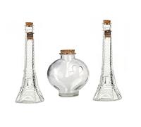 CHENGXINWENHUA Unity Sand Ceremony Set de tarros decorativos hechos a mano (2 libras)