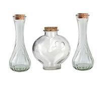 CHENGXINWENHUA Unity Sand - Juego de ceremonia de arena para bodas, tarros decorativos hechos a mano (sin arena)