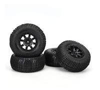ChengyuWei 4 pcs Rim Rubber Tires Set for RC Wheel 1:10 Short Course Truck Car Accessories