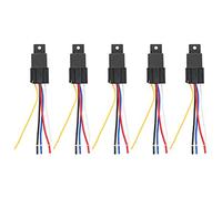 ChengyuWei 5Pcs Flasher Relay LED Flashing Controller, 12V 40A 5 Ways Flasher Module, Car LED Flasher Relay with Shockproof for Motorcycles and Automobiles,