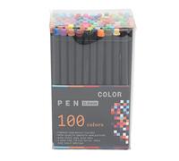 ChengyuWei Fine Tip Pens 100 Colors, Fineliner Pens Set with 04mm. Tube, Fast Drying Glossy Ink, Minimize Oozing Fineliner Markers for Writing, Art, Journaling, School Supplies