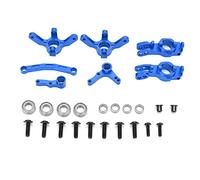 ChengyuWei Ligero de Aluminio de Aluminio RC Carrier y dirección de dirección con cojinetes para 1/10 RC XTE/XBE/Campo/camión Corto, mejorando el Rendimiento y la Durabilidad (Blue)