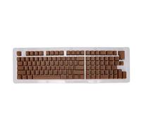 ChengyuWei PBT Translucent Mechanical Keyboard Keycaps - & Ergonomic - Ideal for Typing Enthusiasts (Mini Light Coffee)