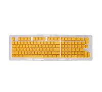 ChengyuWei PBT Translucent Mechanical Keyboard Keycaps - & Ergonomic - Ideal for Typing Enthusiasts (Mini Yellow)