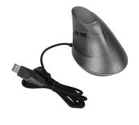 ChengyuWei Ratón Vertical con 7 Botones programables, ratón Vertical ergonómico con Cable, iluminación RGB con 11 Modos, dpi Ajustable hasta 7200 para Jugadores y Uso en la Oficina (Gris)