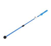 ChengyuWei Telescopic Golf Swing Trainer, Adjustable Swing Exerciser for Hand Position Correction, Folding Aluminum Swing Stick with Rubber Grip and Silicone Head for Outdoor Practice (Azul)