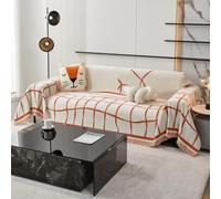 Chenille Grand Plaid & Couvre-lit 180 x 360 cm ge lavable Jeté de Canapé avec Franges Délicates Protection Canapé Couverture Deco pour Salon.