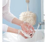 Chenille Hand Towel - Chenille 17x5.5cm | Thickened Fuzzy Ball Hand Cloth | Cute Water-Absorbent Towel For Kids and Adults It Won'T Affect Aesthetics and Hygiene