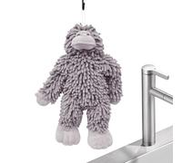 Chenille Hand Towel, Highly Absorbent Animal Cleaning Washcloths, Cute Hands Towel Balls with Hanging Loop, Soft Quick Dry Towels for Home, Kitchen, Bathroom, Washroom, Preschool, Playroom, Travel