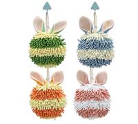 Chenille Kitchen Towels - Bunny Ear Cloth | 16x5x24cm Sponge Fabric with Quick Drying Function, 80g Lightweight Material with Absorbent Layers, Bathroom Hand Towels