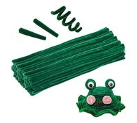 Chenille Pipe Cleaners for Crafts, 100 Pieces Craft Sticks, Fuzzy Stick Craft Supplies, Chenille Molding Sculpting Sticks, Craft Pipe Cleaners for Arts, Plush Craft Stick Set, Educational Art Supplier