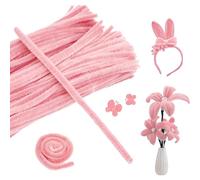 Chenille Stems, de chenilla flexibles antideslizantes para manualidades, kit de cepillos para envolver ramos, para niños, de clase, cumpleaños, vacaciones, decoración doméstica, composiciones
