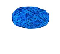 Chenille Yarn 100g/ball Chenille Velvet Yarn Knitting Thick Warm Crochet Knitting Fluffy Yarns For DIY Blanket Bag Hat Scarve Clothe Gloves(Sapphire blue)